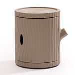 Tronco End Table - Dove Gray