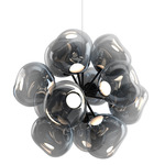 Melt Burst Chandelier - Black / Nickel
