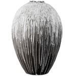 Chocolate Cascade Vase - Chocolate/Ivory