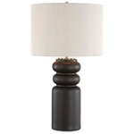 Macon Table Lamp - Matte Black / White