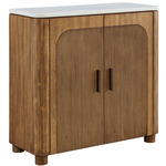 Mebarak Cabinet - Bronze / Natural / White