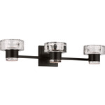 Holsted Bathroom Vanity Light - Aged Iron / Clear