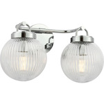 Preston Bathroom Vanity Light - Chrome / Clear