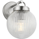 Preston Wall Sconce - Brushed Nickel / Clear