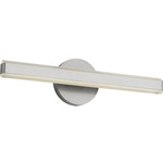 Colt Bathroom Vanity Light - Brushed Nickel / White Acrylic