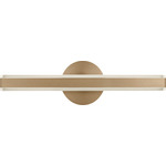 Colt Bathroom Vanity Light - Satin Brass / White Acrylic