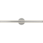 Colt Bathroom Vanity Light - Brushed Nickel / White Acrylic