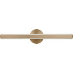 Colt Bathroom Vanity Light - Satin Brass / White Acrylic