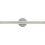 Colt Bathroom Vanity Light - Brushed Nickel / White Acrylic