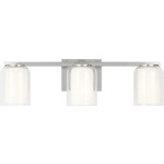 Holden Bathroom Vanity Light - Brushed Nickel / Milk / Clear