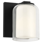Holden Wall Sconce - Midnight Black / Milk / Clear