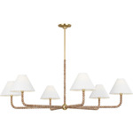 Fiona Chandelier - Gild / White Linen