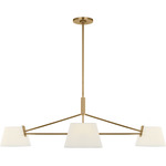 Hale Chandelier - Estate Brass / White Linen