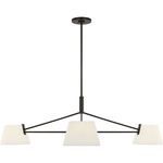 Hale Chandelier - Aged Iron / White Linen