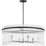 Finley Chandelier - Midnight Black / Clear