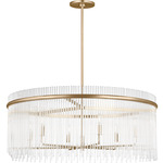 Finley Chandelier - Satin Brass / Clear