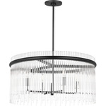 Finley Chandelier - Midnight Black / Clear