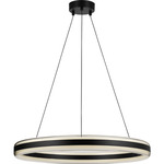 Colt Chandelier - Midnight Black / White Acrylic