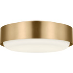 Aurelle Ceiling Flush Light - Estate Brass / Opal Acid Etched
