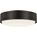 Aurelle Ceiling Flush Light - Aged Iron / Opal Acid Etched