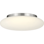 Amir Ceiling Flush Light - Brushed Nickel / Opal Etched