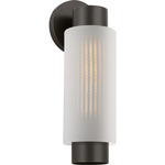 Ridge Outdoor Wall Light - Antique Bronze / Opal Etched