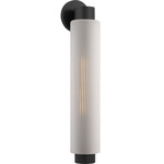 Ridge Outdoor Wall Light - Textured Black / Opal Etched
