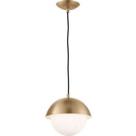 Hyde Pendant - Satin Brass / Opal