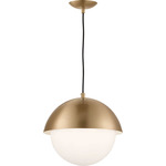 Hyde Pendant - Satin Brass / Opal