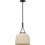 Liora Pendant - Aged Iron / Ivory Stoneware
