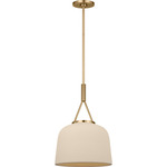 Liora Pendant - Estate Brass / Ivory Stoneware