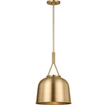 Liora Steel Pendant - Estate Brass