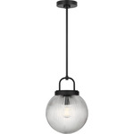 Preston Pendant - Midnight Black / Clear
