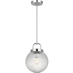 Preston Pendant - Chrome / Clear