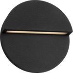Banks Indoor / Outdoor Wall Light - Textured Black / White Acrylic