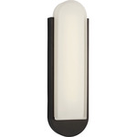 Dante Outdoor Wall Light - Textured Black / White