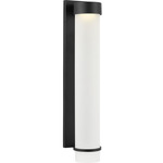 Kylo Indoor / Outdoor Wall Sconce - Textured Black / Opal Etched