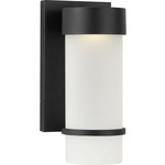 Kylo Indoor / Outdoor Wall Sconce - Textured Black / Opal Etched