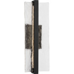 Briggs Outdoor Wall Light - Textured Black / Clear