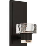 Holsted Wall Sconce - Aged Iron / Clear