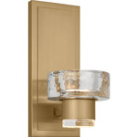 Holsted Wall Sconce - Estate Brass / Clear