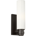 Fairfax Wall Sconce - Aged Iron / Opal Etched