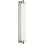 Fairfax Bar Bathroom Vanity Light - Polished Nickel / Opal Etched