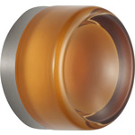 Tatum Wall Sconce - Brushed Nickel / Amber