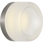 Tatum Wall Sconce - Brushed Nickel / Clear