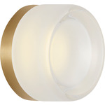 Tatum Wall Sconce - Satin Brass / Clear