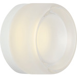 Tatum Wall Sconce - Matte White / Clear