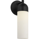 Lawson Wall Sconce - Midnight Black / Opal Acid Etched