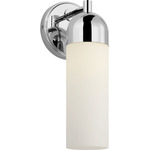 Lawson Wall Sconce - Chrome / Opal Acid Etched