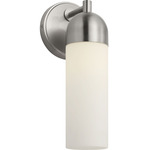Lawson Wall Sconce - Brushed Nickel / Opal Acid Etched